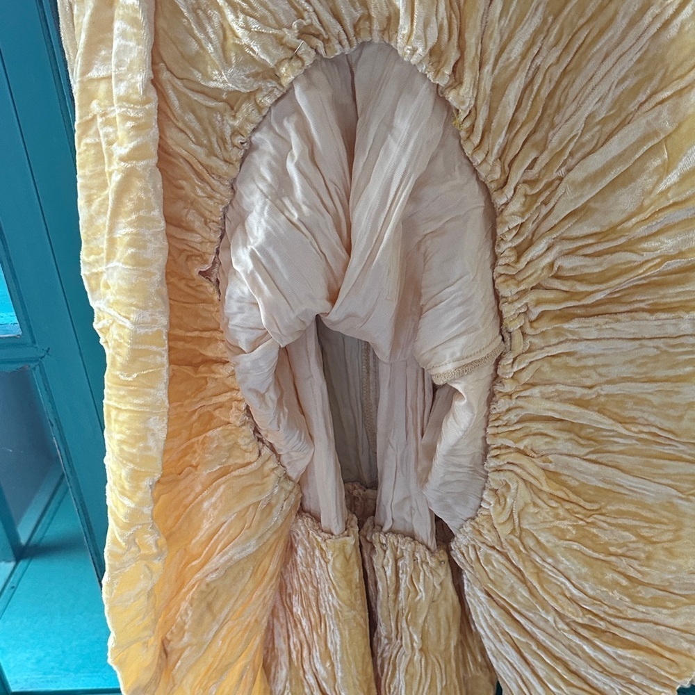 Vintage Double D Ranch Sunny Yellow A-Line Flounced Skirt in EUC View 6